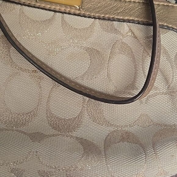 Gold Coach Wristlet Clutch Wallet Carryall Designer Womens Fancy Y2k Fun Trip - Picture 7 of 16